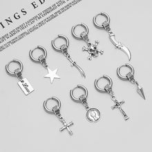 Load image into Gallery viewer, Earrings 1Pc Hoop Dangel Earrings