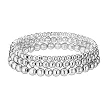 Load image into Gallery viewer, Bracelets 3pcs/set Beads Bracelets Gold Silvery