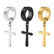 Load image into Gallery viewer, Earrings Punk Fake Piercing Ear Cuffs Crosses