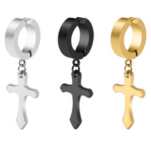 Load image into Gallery viewer, Earrings Punk Fake Piercing Ear Cuffs Crosses