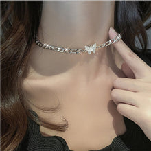 Load image into Gallery viewer, Necklaces Zircon Butterfly Pendant Choker Light Luxury