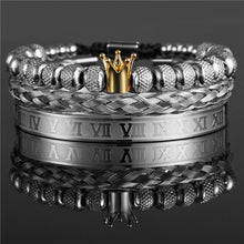 Load image into Gallery viewer, Bracelets 3Pcs/Set Bracelet Jewelry CZ Moon Crown Beads