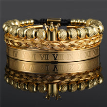 Load image into Gallery viewer, Bracelets 3Pcs/Set Bracelet Jewelry CZ Moon Crown Beads