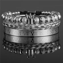 Load image into Gallery viewer, Bracelets 3Pcs/Set Bracelet Jewelry CZ Moon Crown Beads