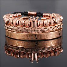 Load image into Gallery viewer, Bracelets 3Pcs/Set Bracelet Jewelry CZ Moon Crown Beads