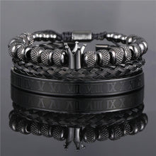 Load image into Gallery viewer, Bracelets 3Pcs/Set Bracelet Jewelry CZ Moon Crown Beads