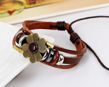 Load image into Gallery viewer, Bracelets Vintage Daisy Flower Stacked Bracelet
