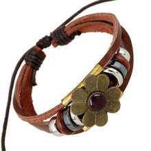 Load image into Gallery viewer, Bracelets Vintage Daisy Flower Stacked Bracelet
