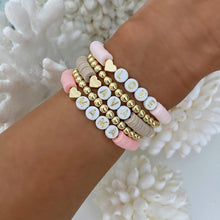 Load image into Gallery viewer, Bracelets 4Pcs/5Pcs Hematite Heart Bracelets Gold Color Beaded