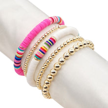 Load image into Gallery viewer, Bracelets 4Pcs/5Pcs Hematite Heart Bracelets Gold Color Beaded