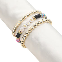 Load image into Gallery viewer, Bracelets 4Pcs/5Pcs Hematite Heart Bracelets Gold Color Beaded