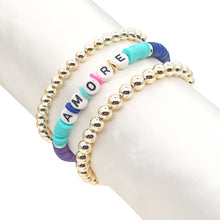 Load image into Gallery viewer, Bracelets 4Pcs/5Pcs Hematite Heart Bracelets Gold Color Beaded