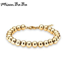 Load image into Gallery viewer, Bracelets Stainless Steel Beads Cuff Bracelet