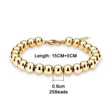 Load image into Gallery viewer, Bracelets Stainless Steel Beads Cuff Bracelet