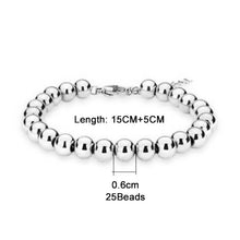 Load image into Gallery viewer, Bracelets Stainless Steel Beads Cuff Bracelet
