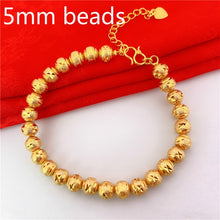 Load image into Gallery viewer, Bracelets Gold Plated Sand Beads Bracelet