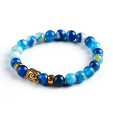 Load image into Gallery viewer, Bracelets Tibetan Gold Buddha Natural Stone Bracelets