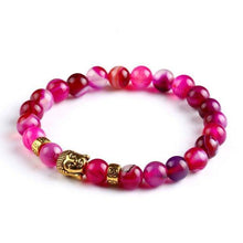Load image into Gallery viewer, Bracelets Tibetan Gold Buddha Natural Stone Bracelets
