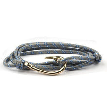 Load image into Gallery viewer, Bracelets Sharp Silver Anchor Survival Paracord 550 Bracelets