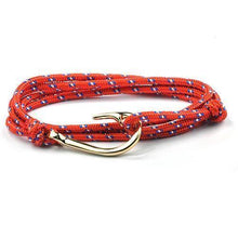 Load image into Gallery viewer, Bracelets Sharp Silver Anchor Survival Paracord 550 Bracelets