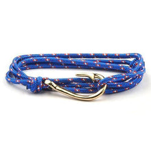 Load image into Gallery viewer, Bracelets Sharp Silver Anchor Survival Paracord 550 Bracelets