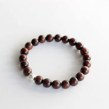 Load image into Gallery viewer, Bracelets Dark Sander Wood Six True Words Mantra Charm Bracelet
