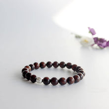 Load image into Gallery viewer, Bracelets Dark Sander Wood Six True Words Mantra Charm Bracelet