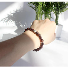Load image into Gallery viewer, Bracelets Dark Sander Wood Six True Words Mantra Charm Bracelet