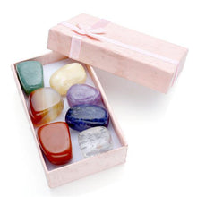 Load image into Gallery viewer, Bracelets Seven Chakra Beaded Polished Bracelet with 7 Reiki Stones