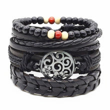 Load image into Gallery viewer, Bracelets 4-in-1 Bead Leather Bracelet Set [Set of 4]

