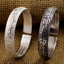 Load image into Gallery viewer, Bracelets Silver Incantation Tibetan Amulet Bracelet