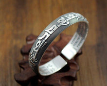 Load image into Gallery viewer, Bracelets Silver Incantation Tibetan Amulet Bracelet