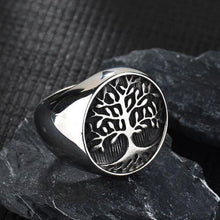 Load image into Gallery viewer, Rings Tree Of Life Stainless Steel Signet Ring
