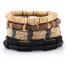 Load image into Gallery viewer, Bracelets Vintage Leather Boho Stack Bracelet [8 Variations]
