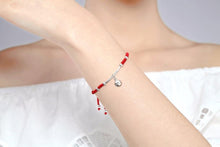 Load image into Gallery viewer, Bracelets Silver Bell Lucky Red String Bracelet
