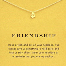 Load image into Gallery viewer, Necklaces Shimmering Anchor Of Friendship Wish Necklace