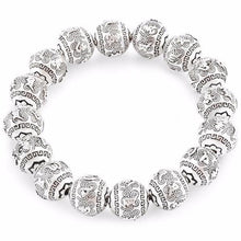 Load image into Gallery viewer, Bracelets Silver Buddhist Prayer Beaded Bracelet