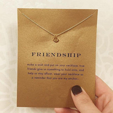 Necklaces Shimmering Anchor Of Friendship Wish Necklace