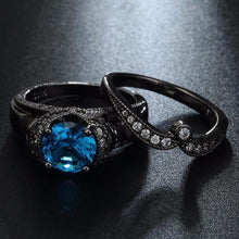 Load image into Gallery viewer, Rings Crystal Dotted White Gold Rings (Set of 2) (8 Colors)