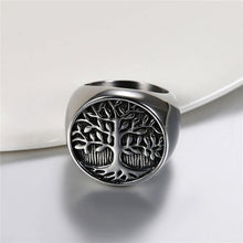 Load image into Gallery viewer, Rings Tree Of Life Stainless Steel Signet Ring