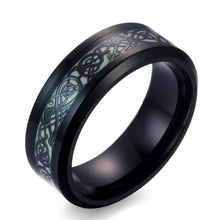 Load image into Gallery viewer, Rings Luminous Dragon Steel Ring [4 Options]
