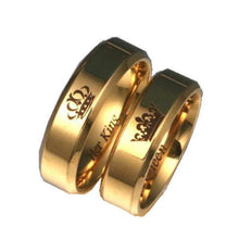 Load image into Gallery viewer, Rings 'His Queen, Her King' Couples Ring