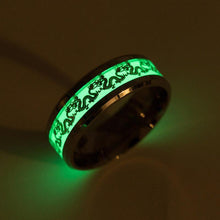 Load image into Gallery viewer, Rings Luminous Chinese Dragon Steel Ring