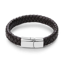 Load image into Gallery viewer, Bracelets Sleek Men's Braided Leather Bracelet