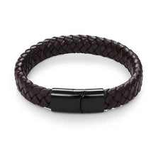Load image into Gallery viewer, Bracelets Sleek Men's Braided Leather Bracelet