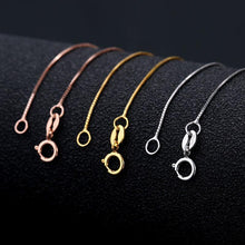 Load image into Gallery viewer, Necklaces 18K Pure Tri-Gold Thin Chain Necklace
