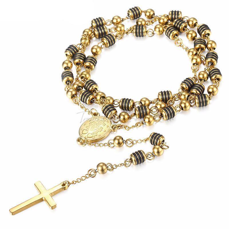 Necklaces Jesus Christ Resurrection Rosary Cross Necklace