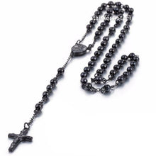 Load image into Gallery viewer, Necklaces Jesus Christ Resurrection Rosary Cross Necklace