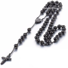 Load image into Gallery viewer, Necklaces Jesus Christ Resurrection Rosary Cross Necklace
