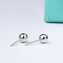 Load image into Gallery viewer, Earrings 18K Tri-Gold Ball Stud Earrings